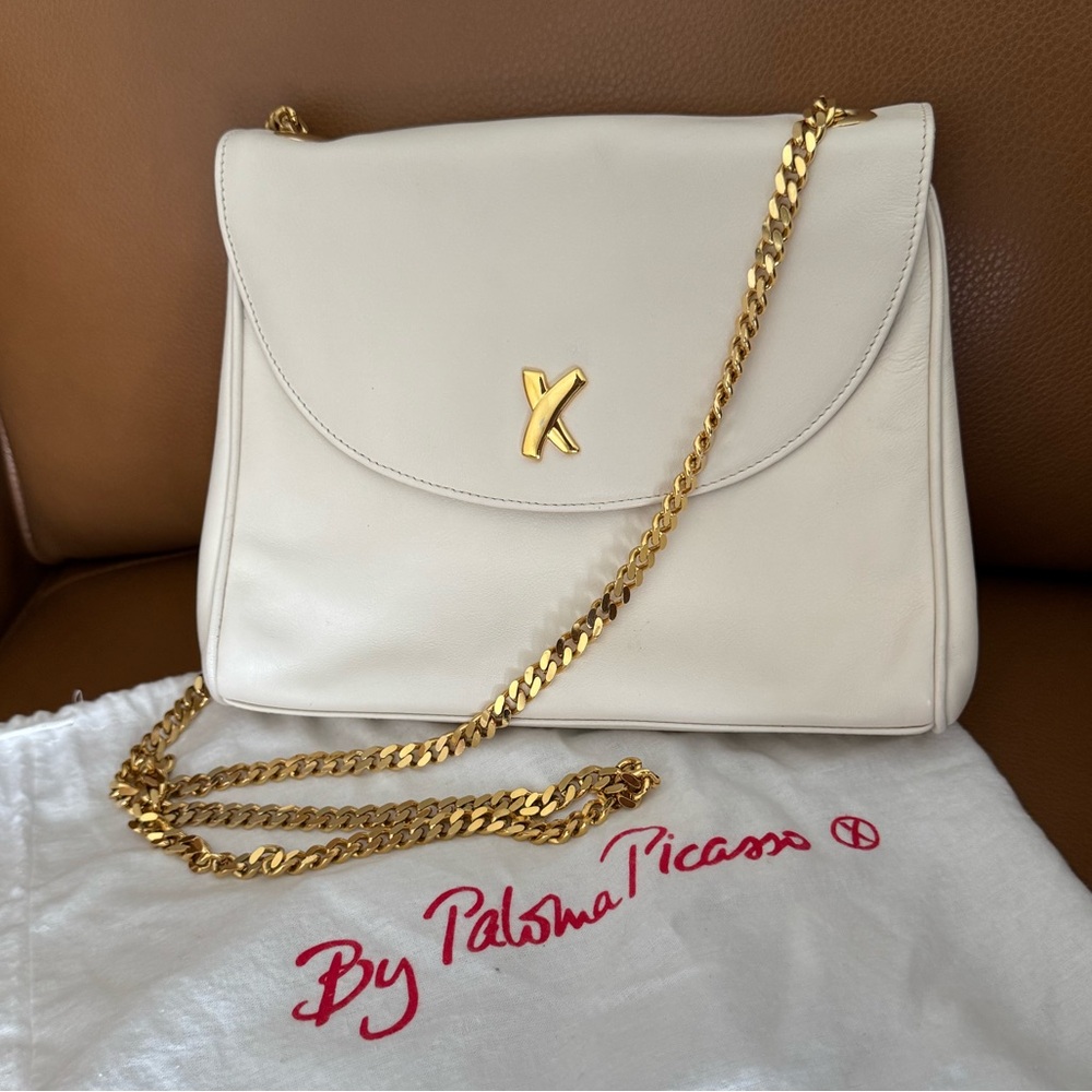 PALOMA PICASSO NWOT Ivory Shoulder Bag with Dust Bag